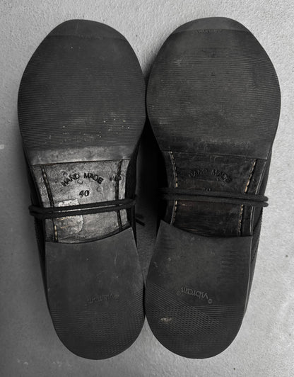 the last conspiracy 'BAUG' Camel Leather Derbies