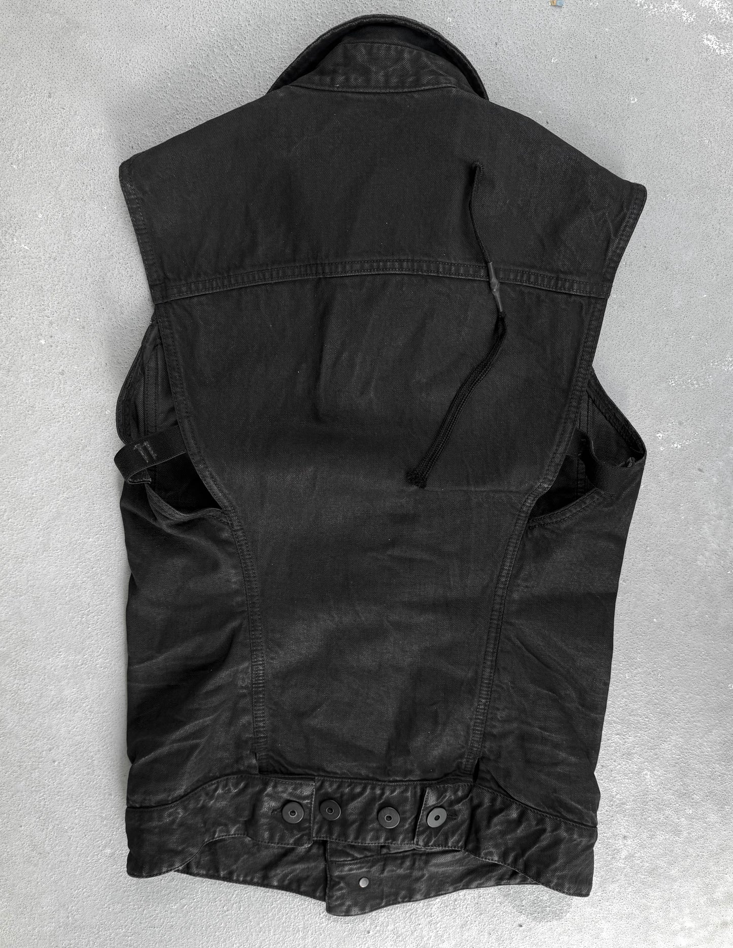 11 by Boris Bidjan Saberi SS17 Light-waxed Denim Vest