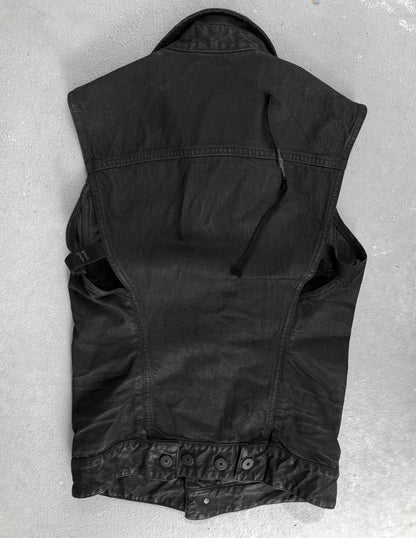 11 by Boris Bidjan Saberi SS17 Light-waxed Denim Vest