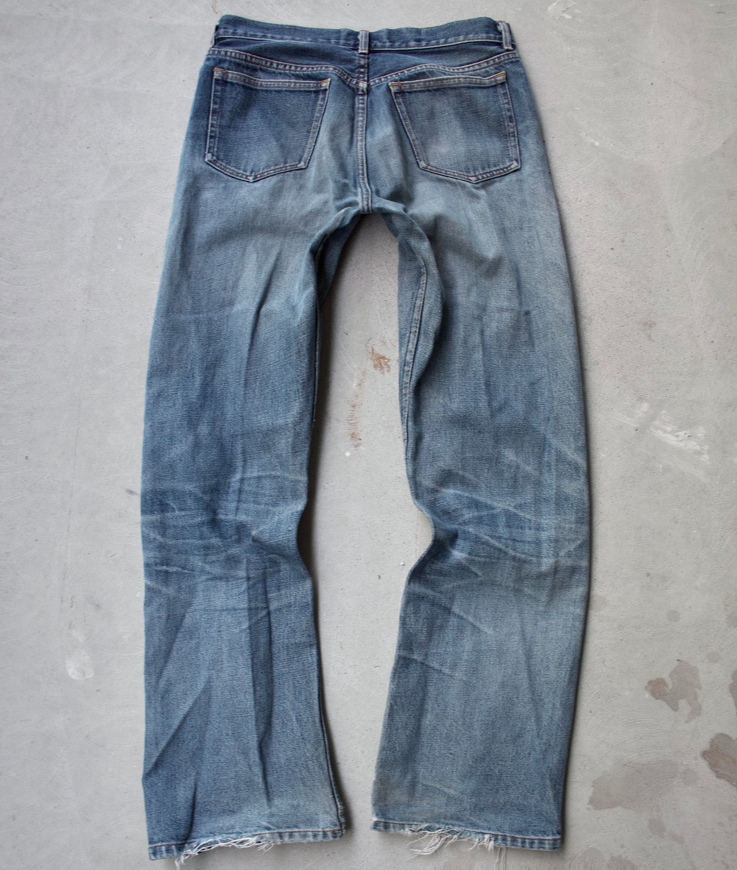 A.P.C Early 00s Distressed Straight Denim