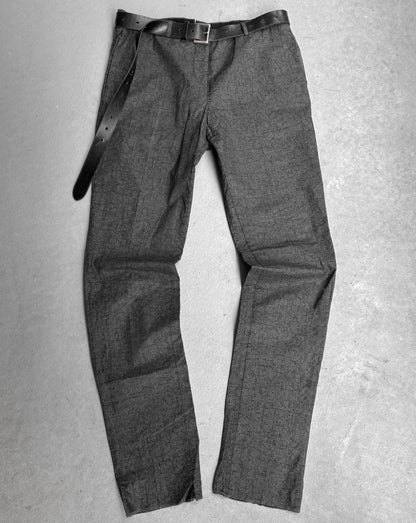 NICOLAS ANDREAS TARALIS Early 00s Laser Cut Slim-fit Dress Pants