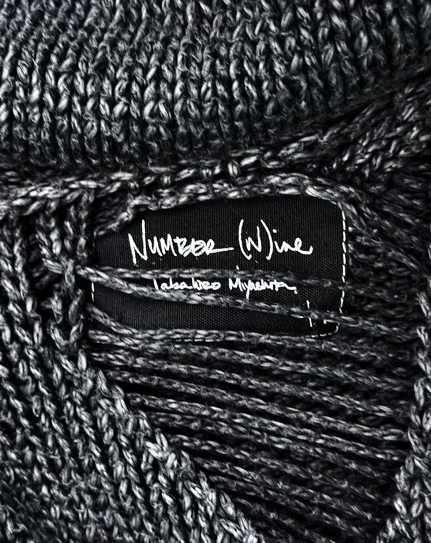 Number (N)ine SS07 “About a boy” Distressed Grunge Oversized Knit Sweater