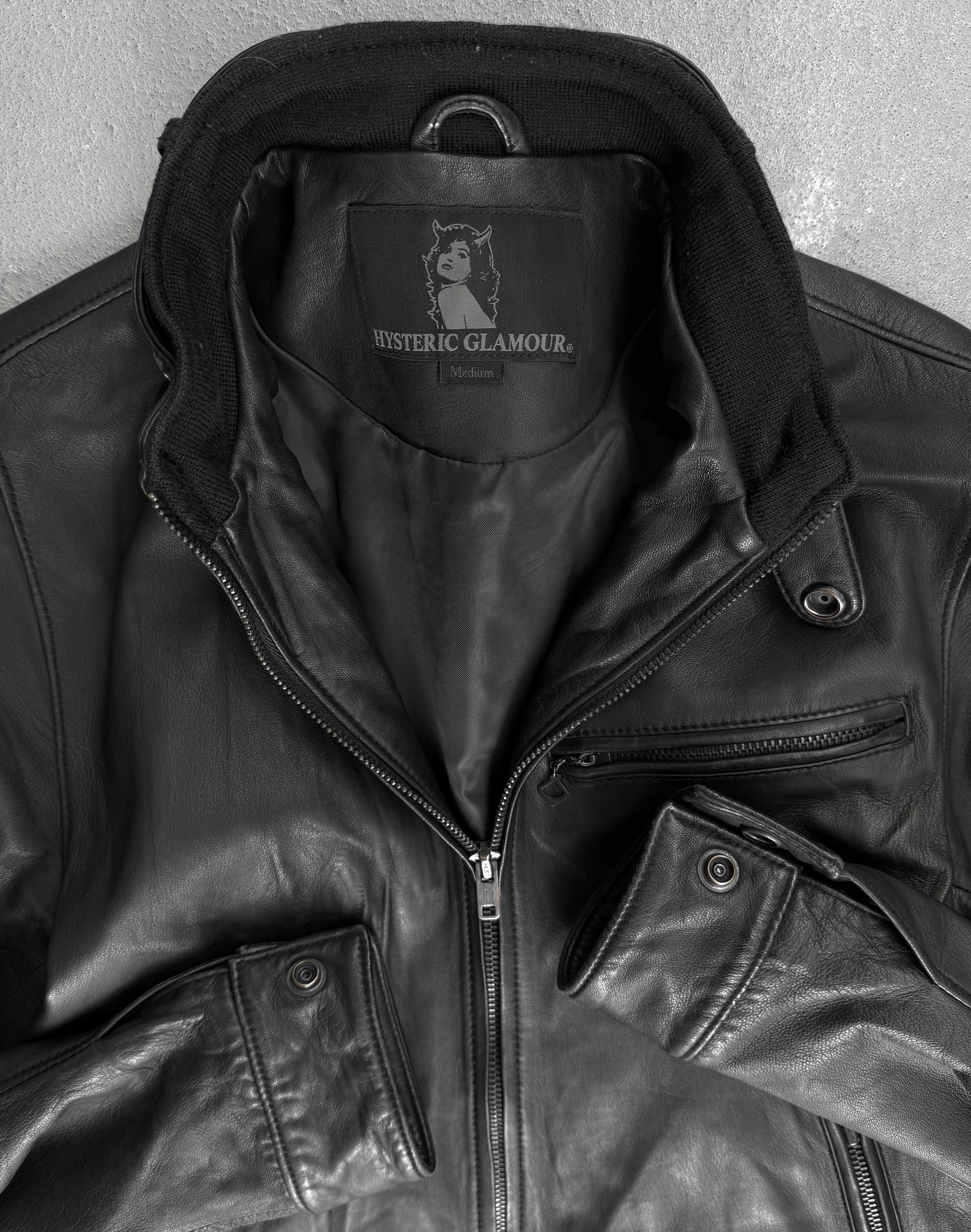 最終セールriders jacket hysteric glamour Hysteric Glamour 2010s Sheepskin Leather Rider Jacket – DRIEW