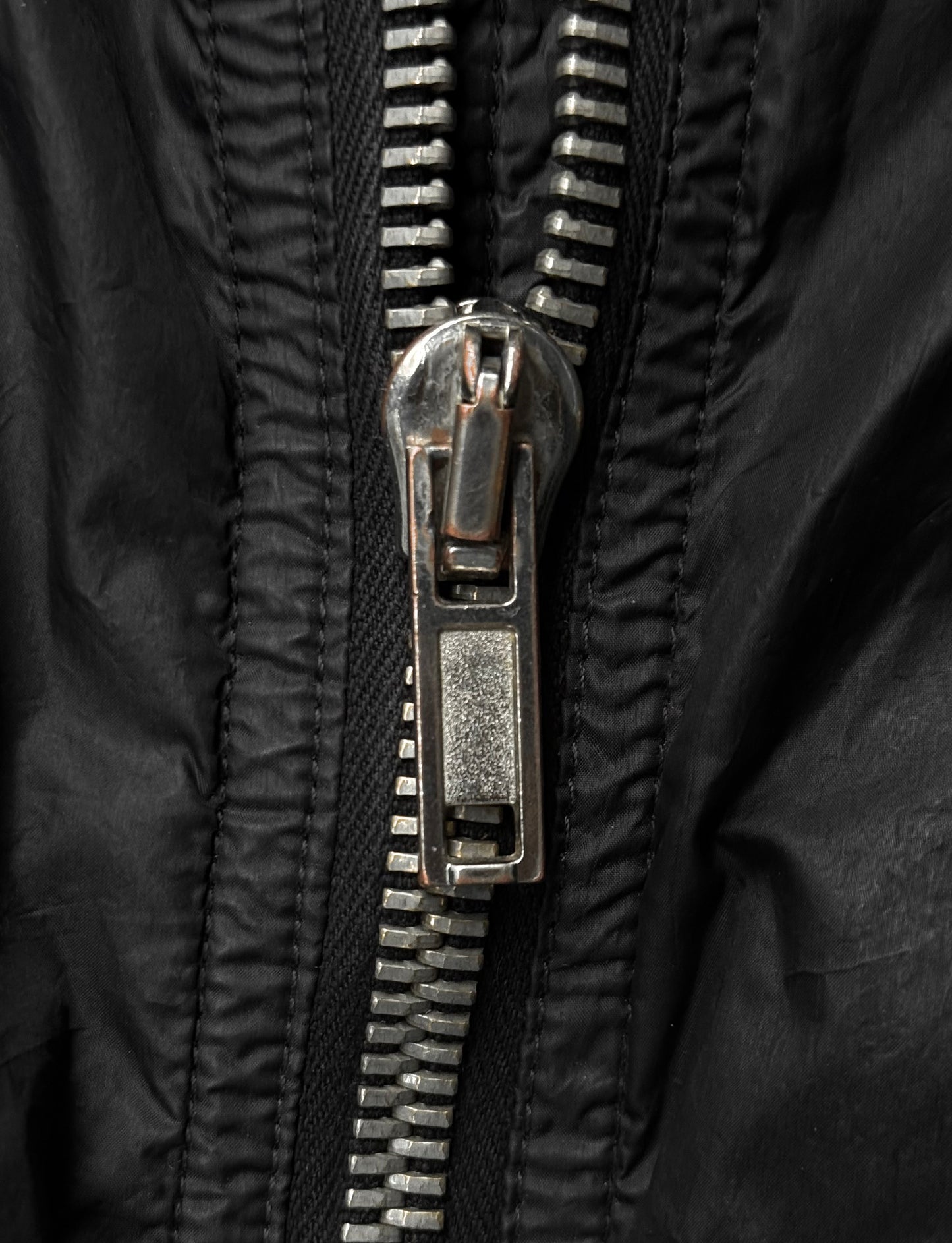 Rick Owens DRKSHDW SS15 "FAUN" MA-1 Flight Nylon Bomber Jacket detail | DRIEW GARMENTS