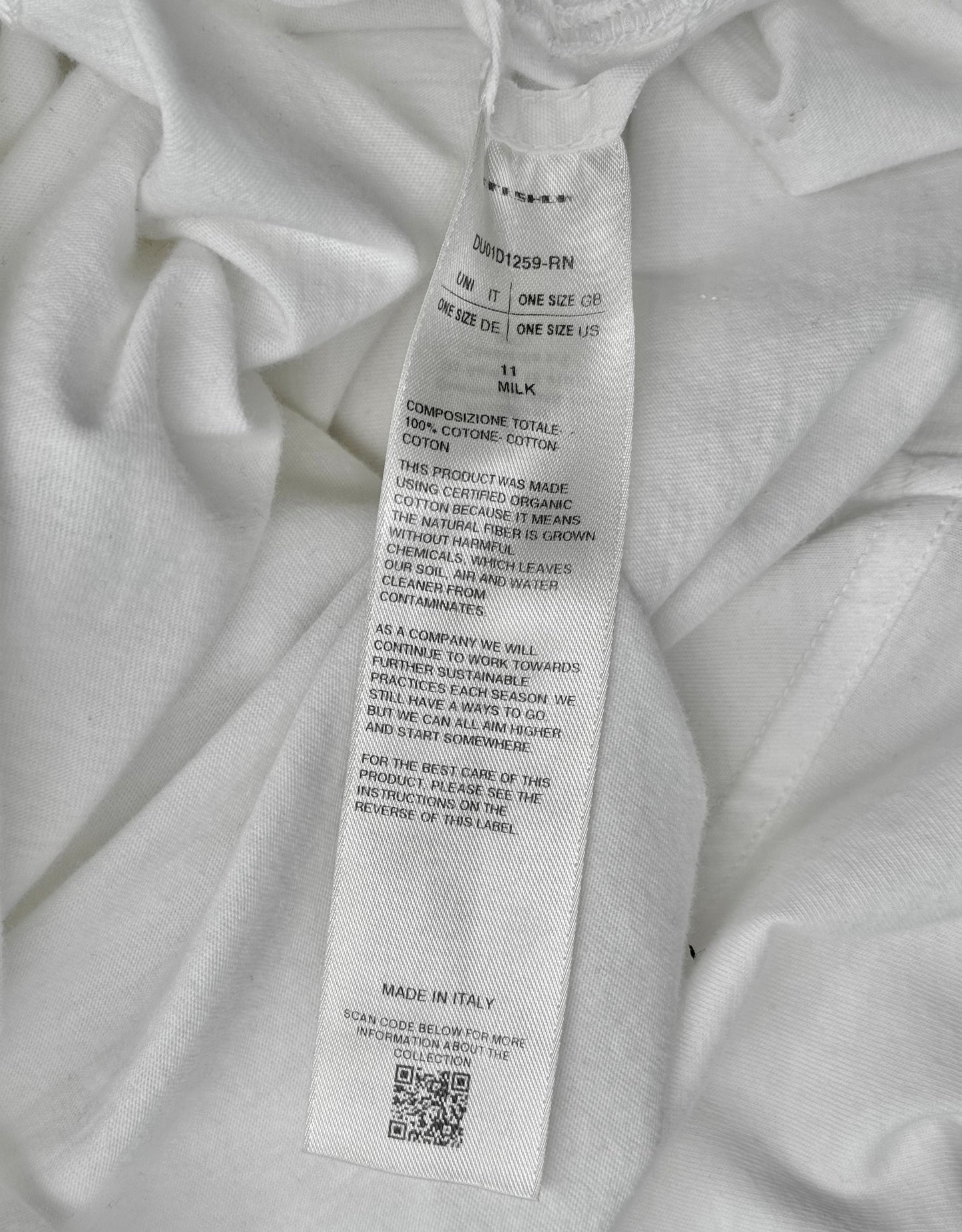 Rick Owens DRKSHDW SS24 "LIDO" MILK Oversized Tommy T-shirt