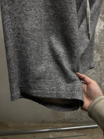 14thAddiction Early 00s Grey French Terry Drop-crotch Shorts detail | DRIEW GARMENTS