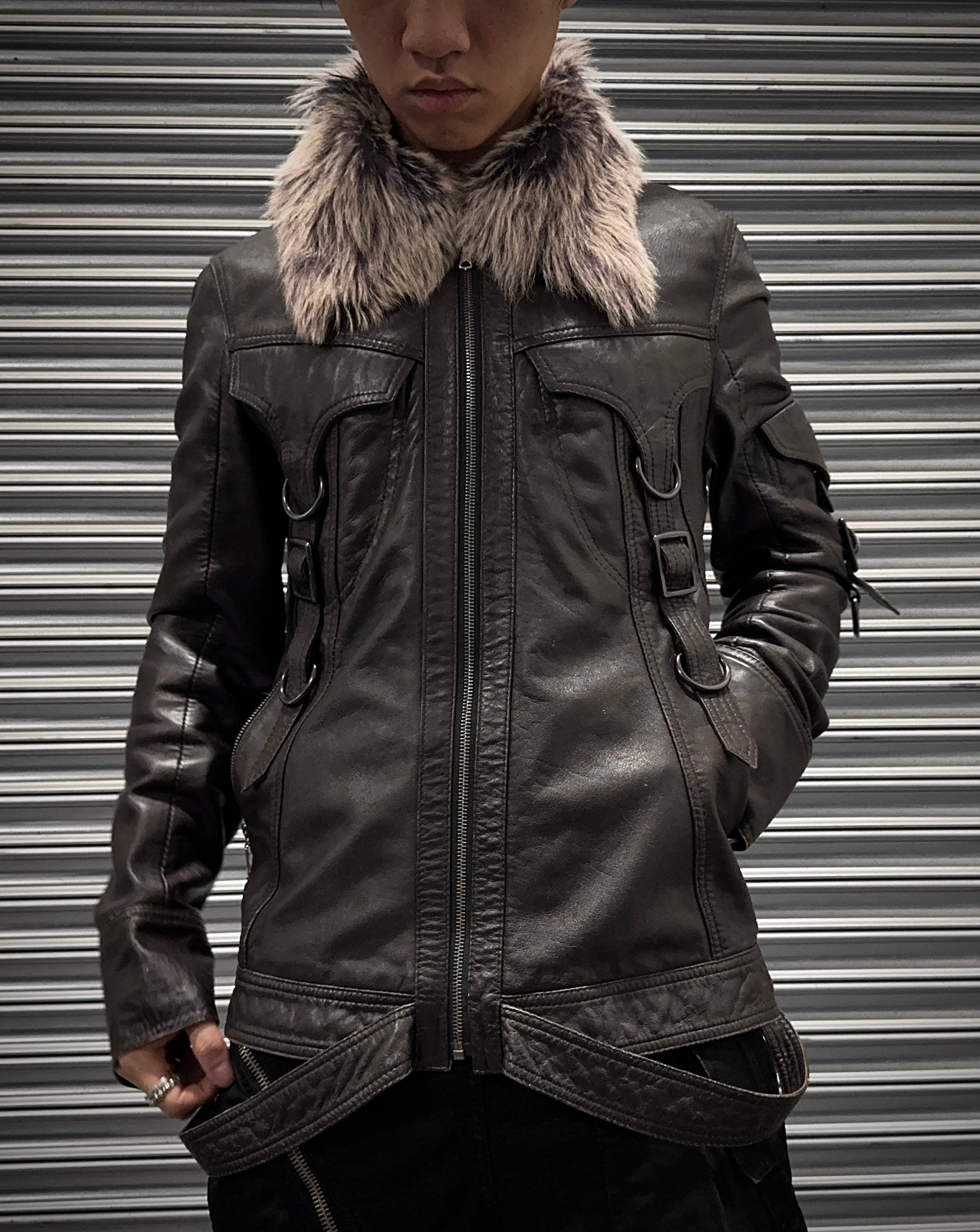 Yasuyuki Ishii Early 00s Detachable Fur Collar Gas-Mask
