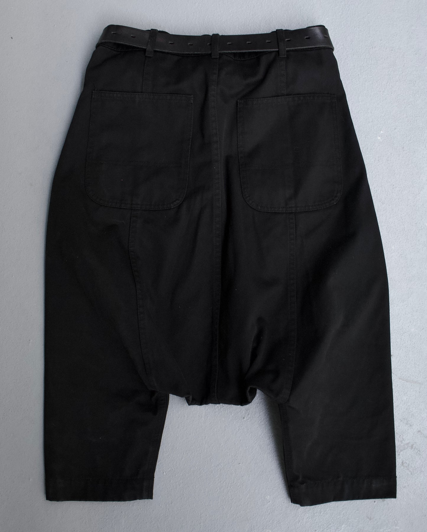 BLACK COMME des GARÇONS AW09 Drop-Crotch Denim Trousers