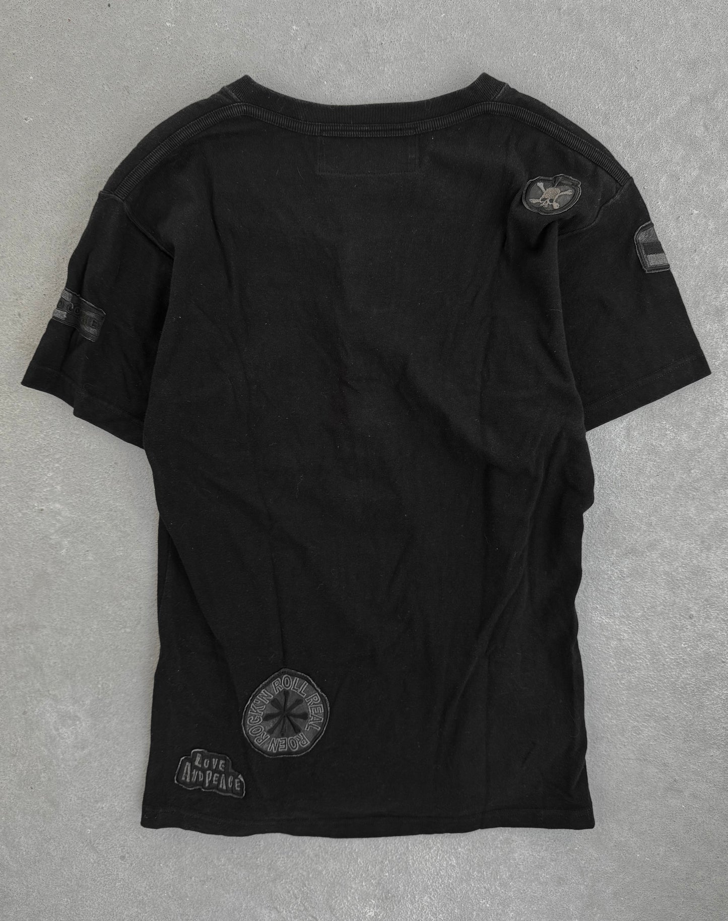 roen by Hiromu Takahara Punk Patches Button-up T-shirt