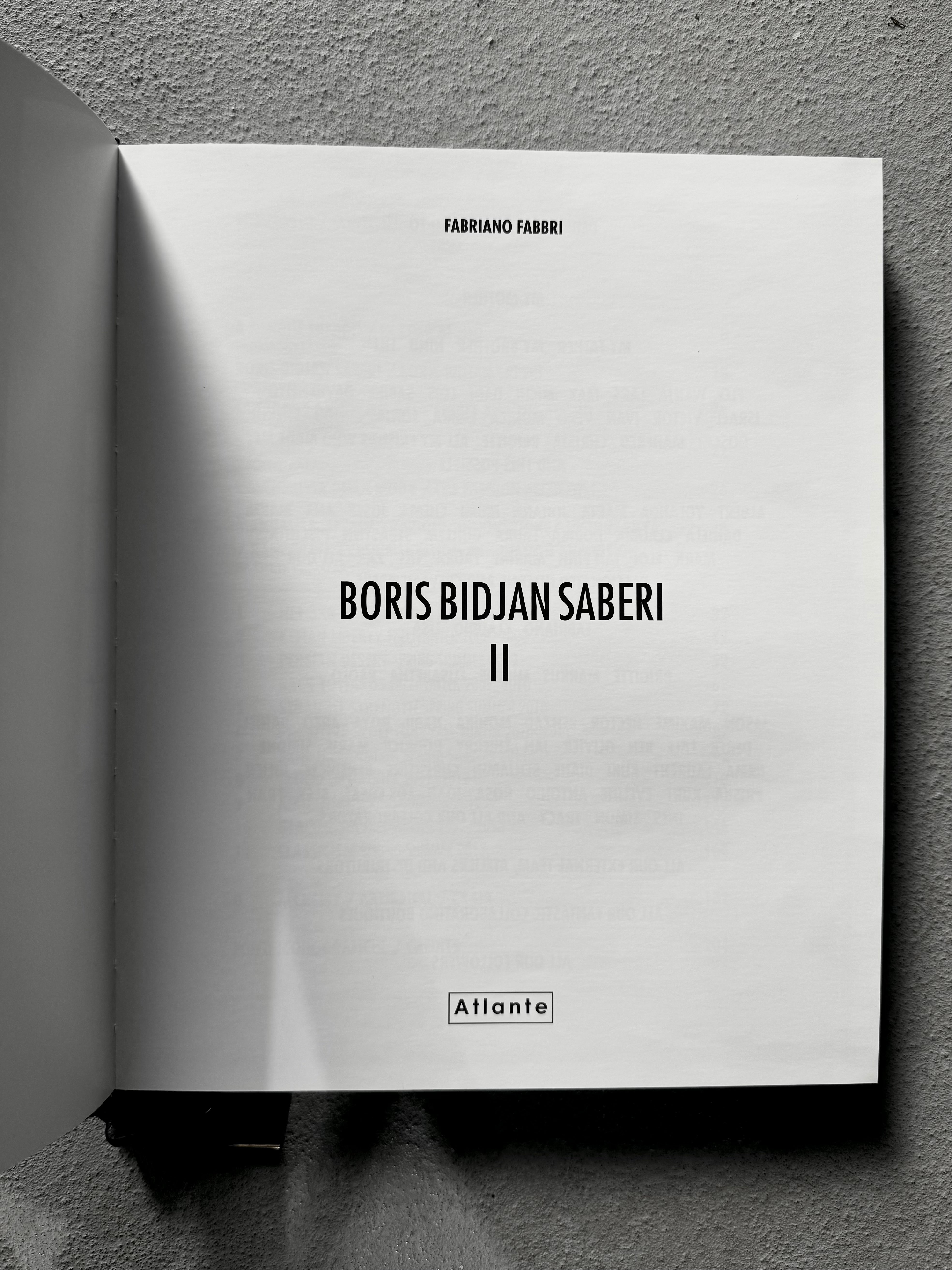 Boris Bidjan Saberi II Hardcover Book 2013 | Archive – DRIEW