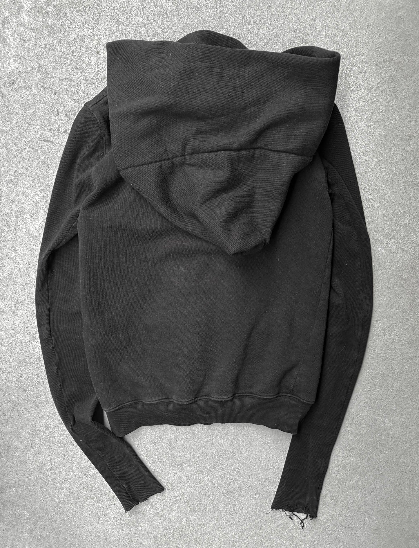 Rick Owens DRKSHDW SS17 "WALRUS" Wizard Mountain Fleece Hoodie detail | DRIEW GARMENTS