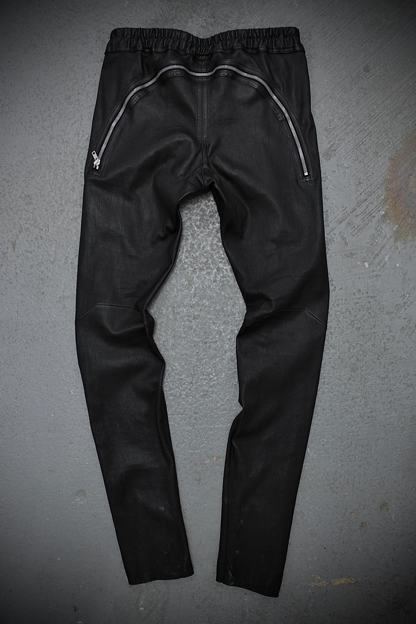Rick Owens AW23 "LUXOR" Gary Lamb Leather Skinny Pants