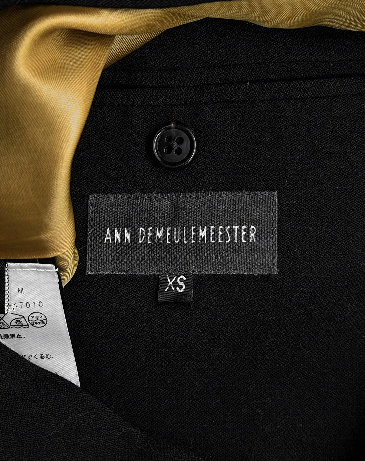 Ann Demeulemeester AW11 Cut-out Shawl Collar Blazer