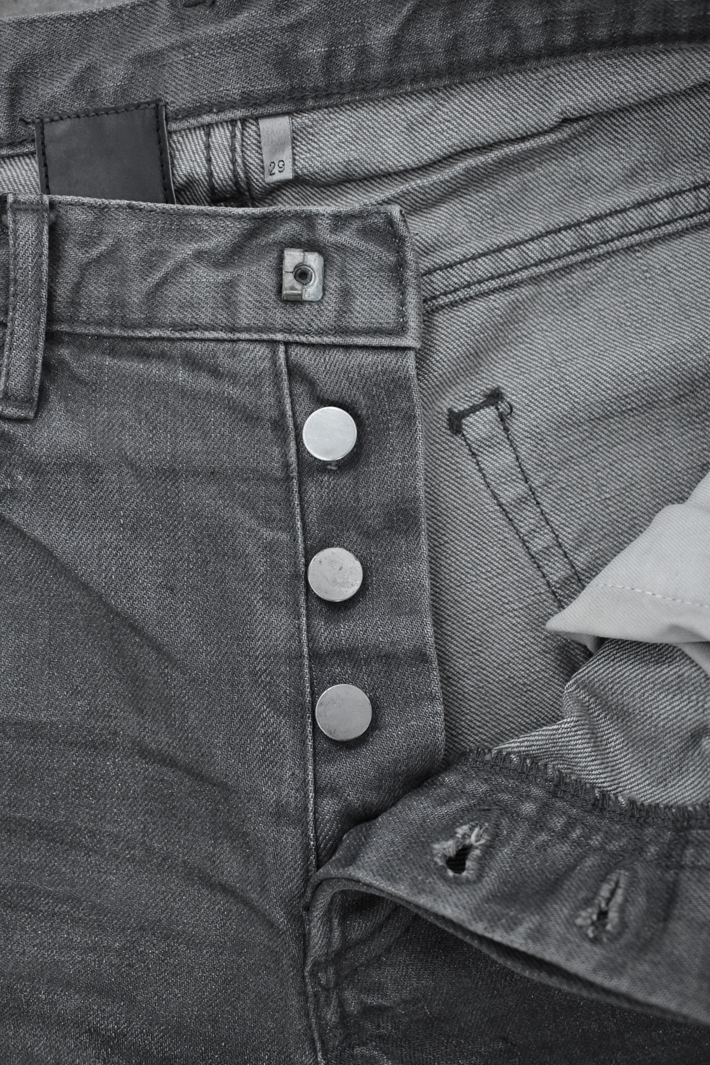 DIOR HOMME Early 00s Grey Glitter Bootcut Denim | DRIEW