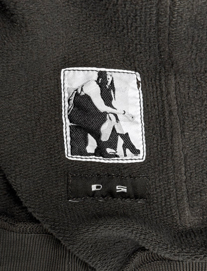 Rick Owens DRKSHDW SS12 “NASKA” Dark Dust Drawstring Hoodie
