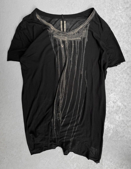 Rick Owens SS07 “DRAKE” Vomit Bleached Sheer T-shirt