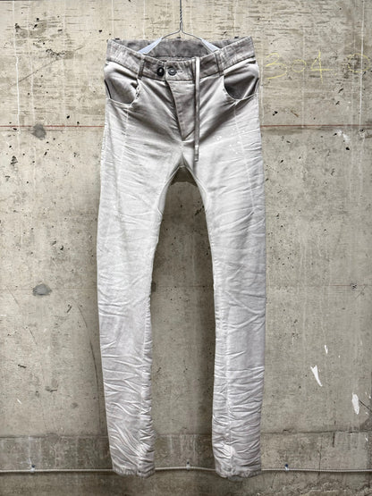 Boris Bidjan Saberi AW24 ‘P13 TF F1939’ Faded Light Grey Resin Dyed Denim