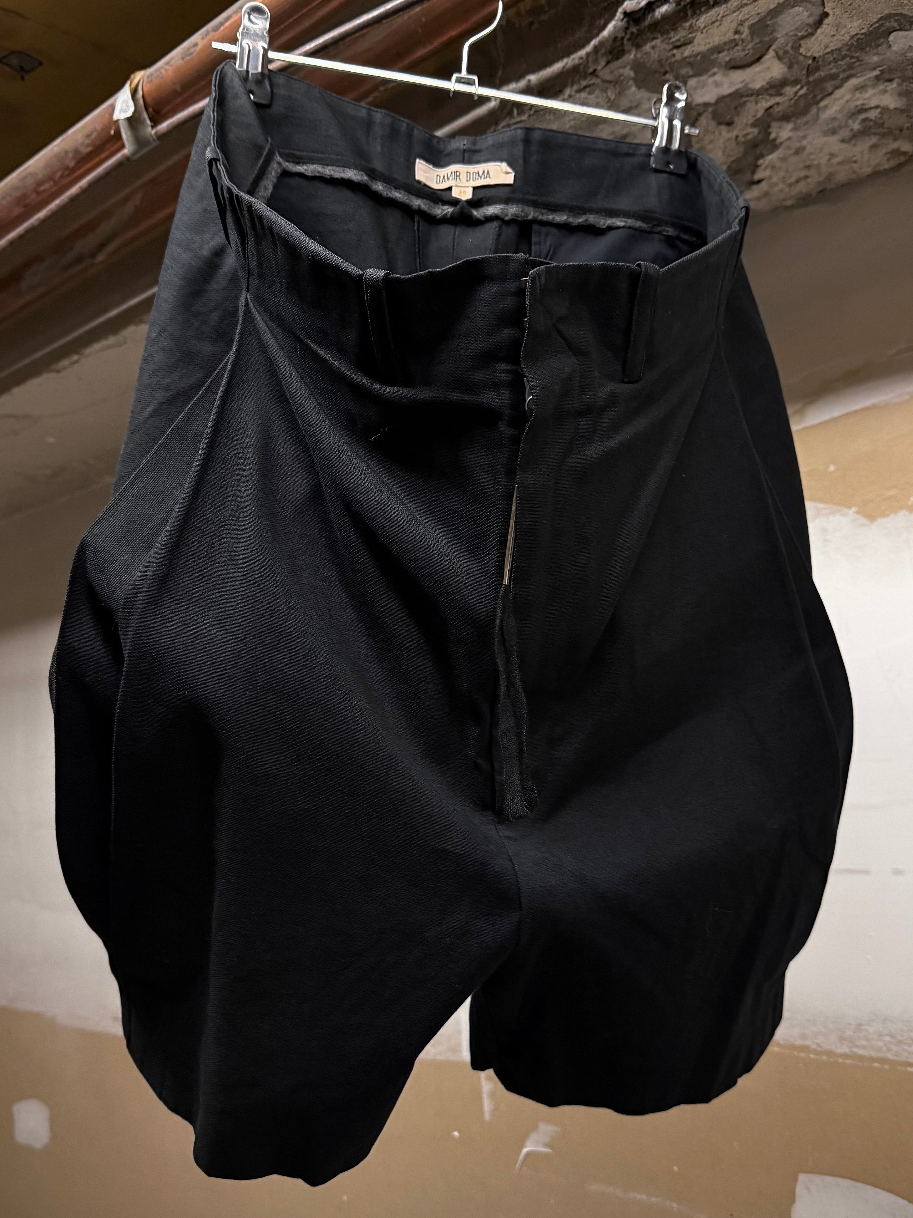 パンツ 00s Damir doma Wide shorts archive DAMIR DOMA SS09 Double Pleated Drop-crotch Shorts – DRIEW