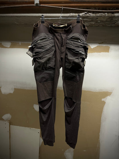 Rick Owens SS04 "CITROEN' Slashed Knee Zipper Cargo Pants | Archive Fashion Toronto