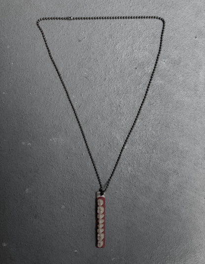Carol Christian Poell ‘MM/1480’ Reverse Dental Teeth Silver Pendant Necklace