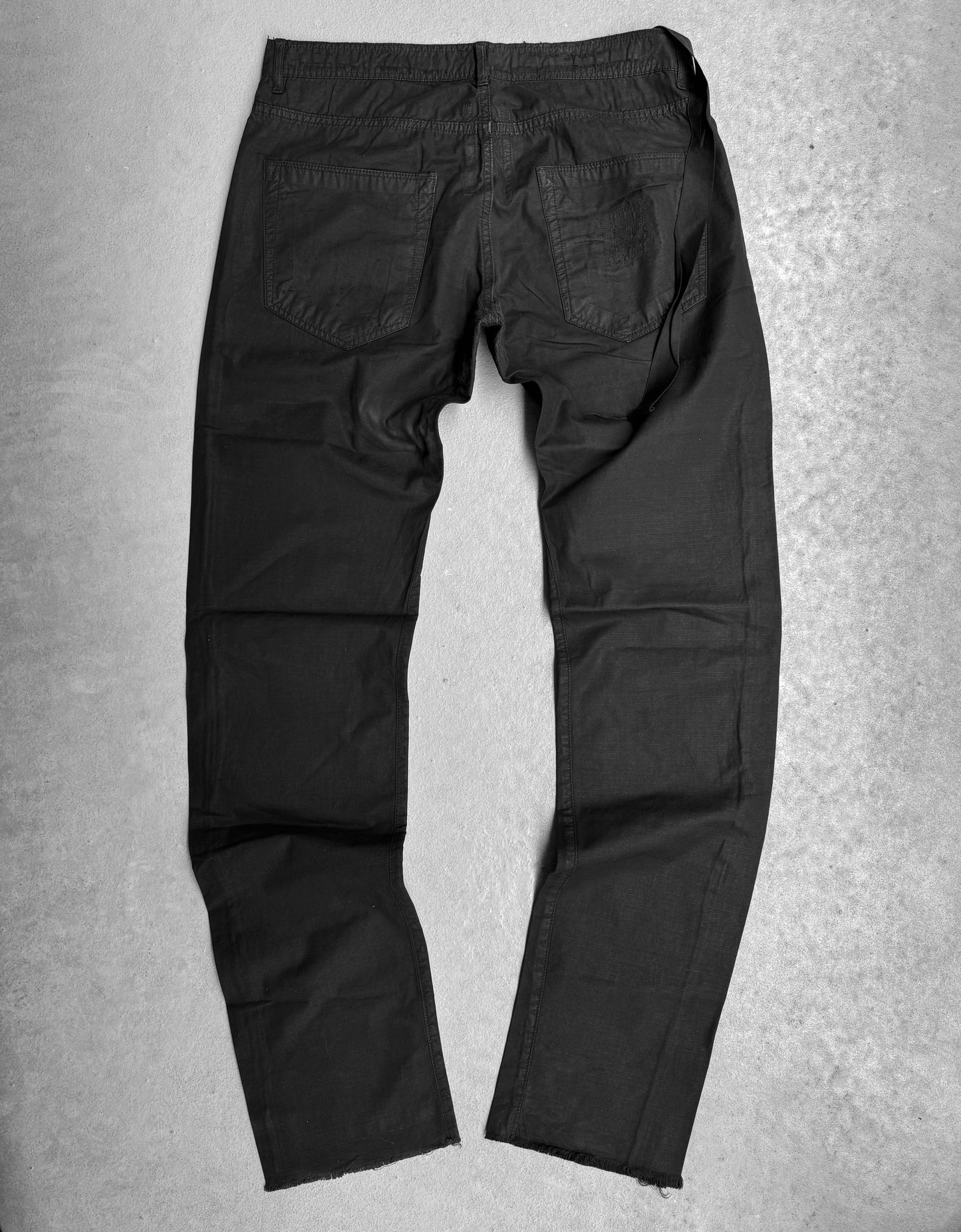 Rick Owens DRKSHDW AW09 “CRUST” Light-waxed Cotton Poplin Skinny Pants