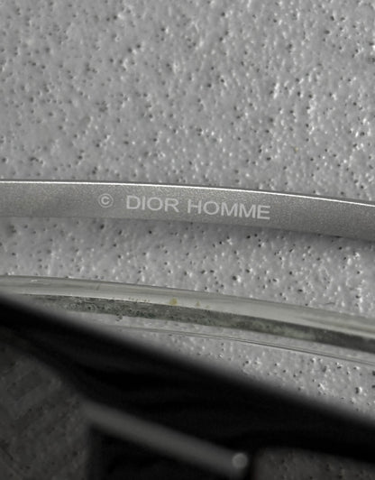 DIOR HOMME by Hedi Slimane AW03 “LUSTER” Silver ‘Black Tie 12/S’ Sunglasses