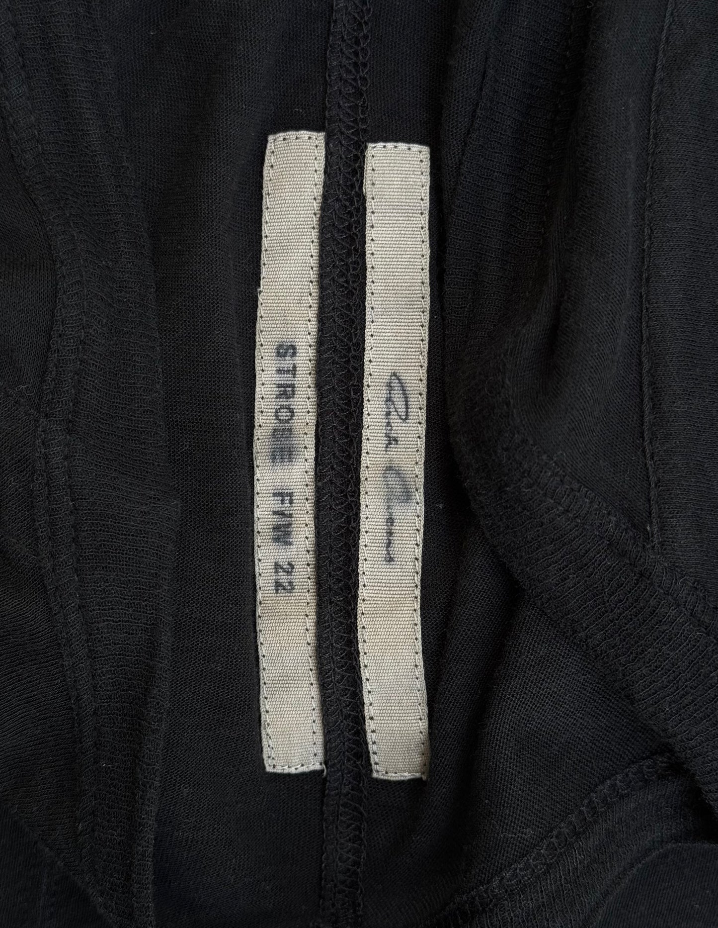 Rick Owens AW22 “STROBE” Black Dylan Cut Long-sleeves