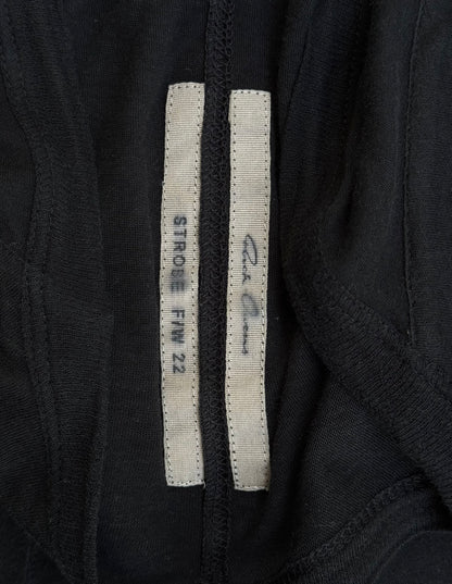 Rick Owens AW22 “STROBE” Black Dylan Cut Long-sleeves