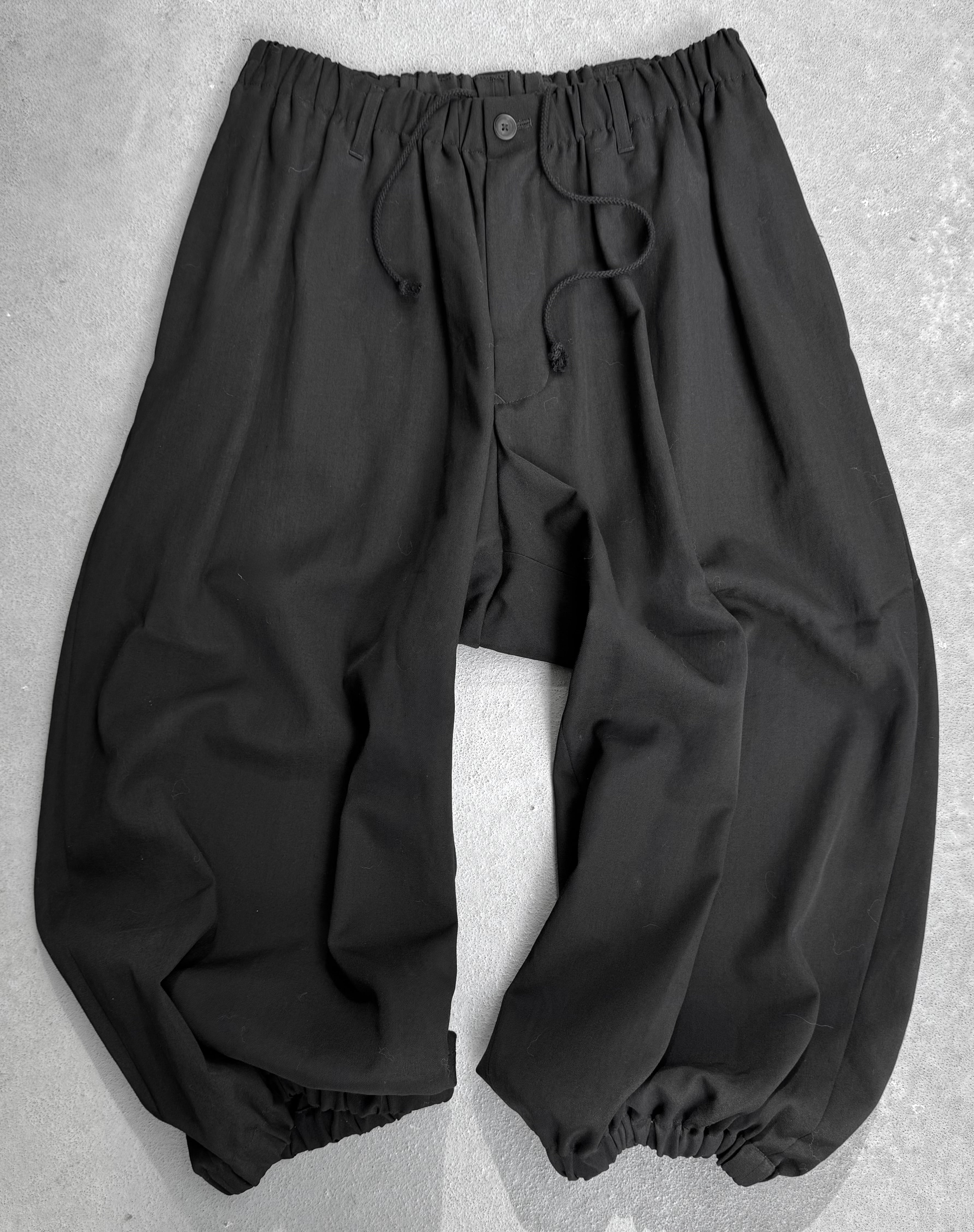 Yohji Yamamoto POUR HOMME SS20 Pleated Drop-crotch Balloon