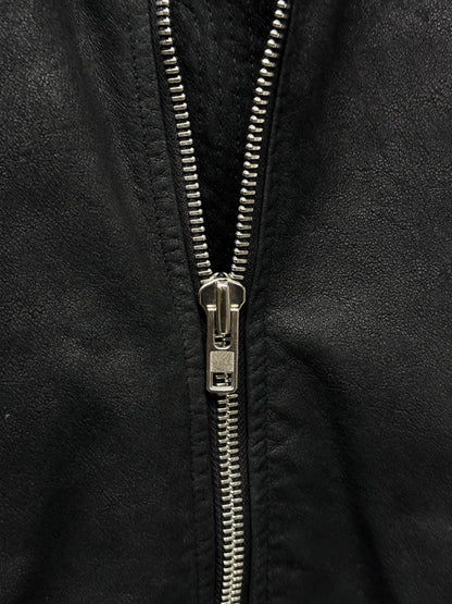 Rick Owens SS14 "VICIOUS" Blistered Lamb Leather Bomber Jacket detail | DRIEW GARMENTS