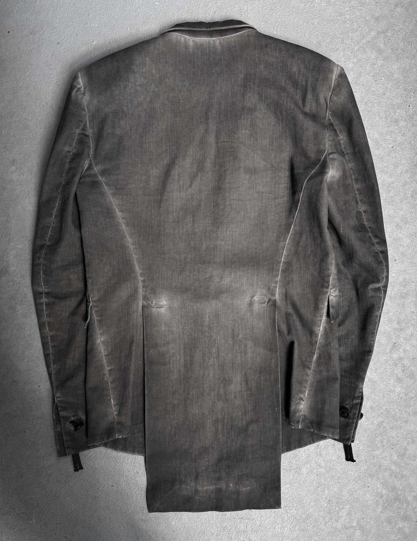 Boris Bidjan Saberi SS12 ‘SUIT3-F1939’ Cold-dyed One Button Blazer