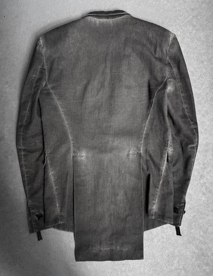 Boris Bidjan Saberi SS12 ‘SUIT3-F1939’ Cold-dyed One Button Blazer
