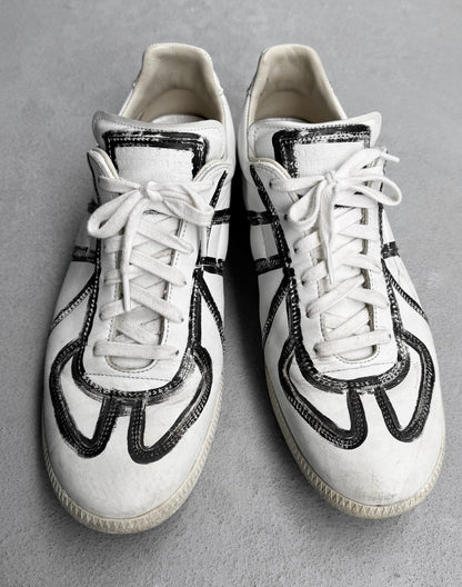 Maison Martin Margiela SS17 Painted ‘Replica’ GATS Sneakers