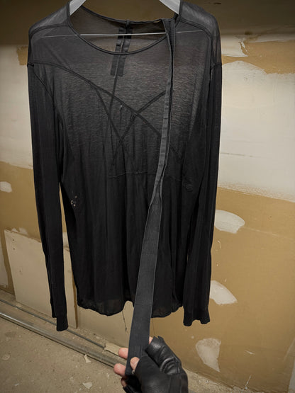 Rick Owens DRKSHDW AW12 "MOUNTAIN" Sheer Pentagram Long-sleeves detail | DRIEW GARMENTS