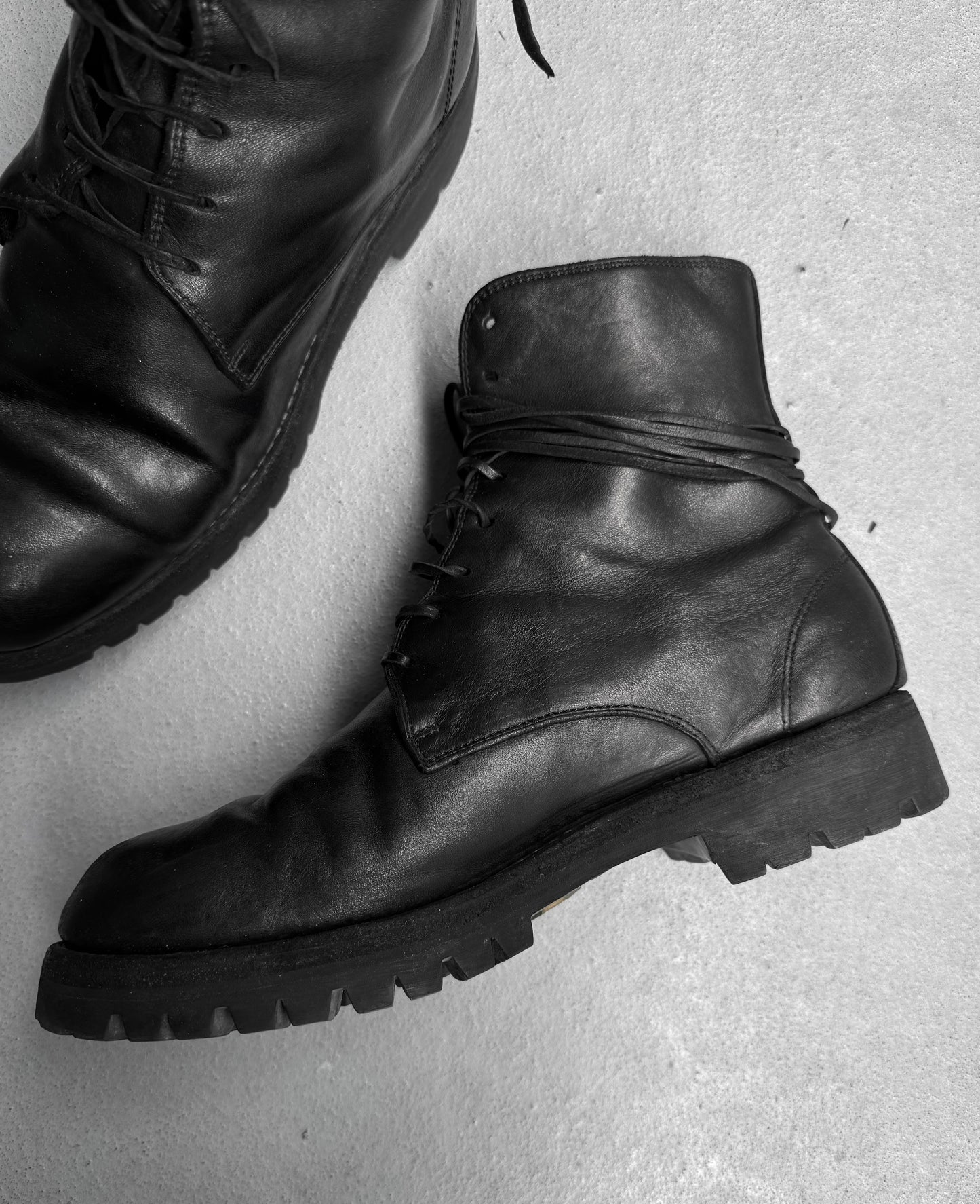 GUIDI ‘785V’ Vegetable-tanned Horse Leather Hiking Lace-up Boots