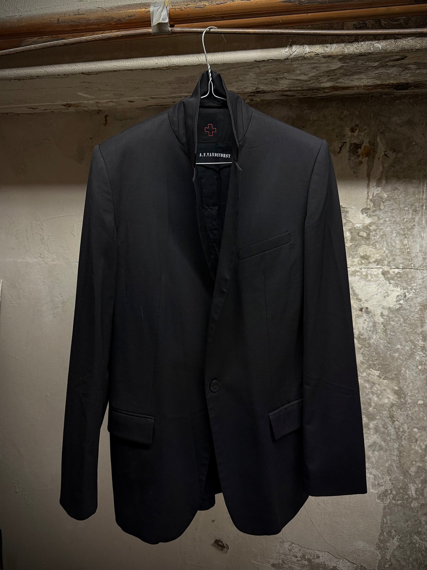 A.F.Vandevorst Early 00s Classic Notched Lapel Single Button Blazer | Archive Fashion Toronto
