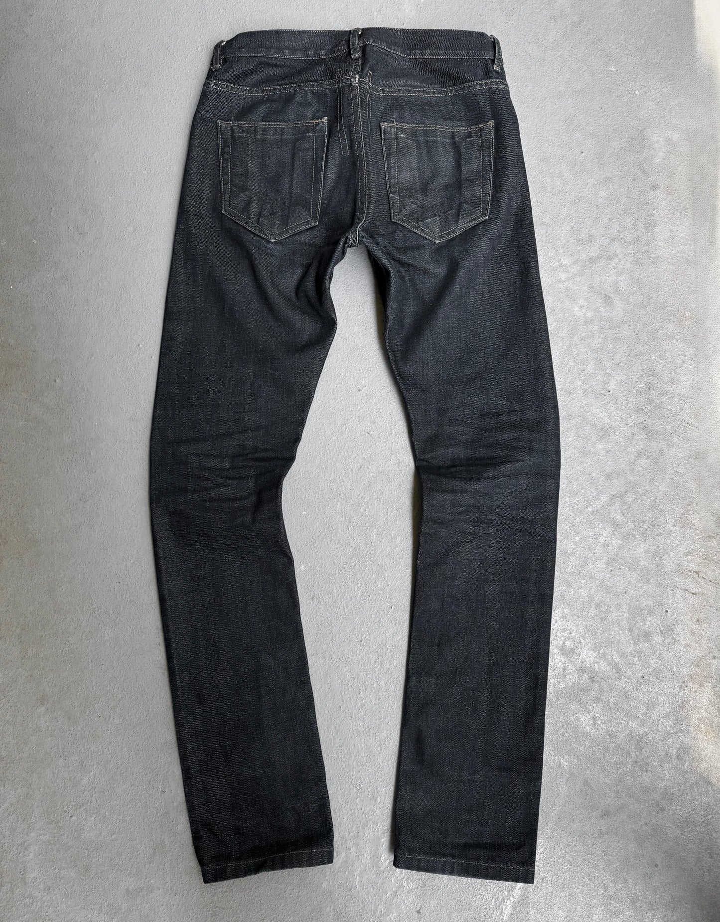 Rick Owens DRKSHDW AW13 “PLINTH” Raw Indigo ‘Detroit Cut’ Denim