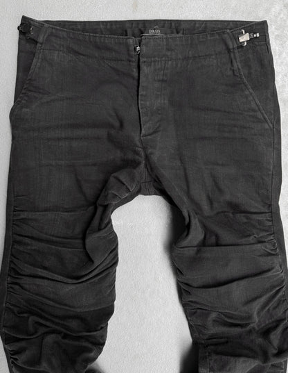 DIRAIN Early 00s Ruched J-cut Skinny Denim