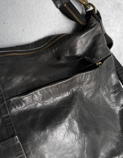 cornelian taurus by daisuke iwanaga ‘Combo Handle’ Horse Leather Boston Bag