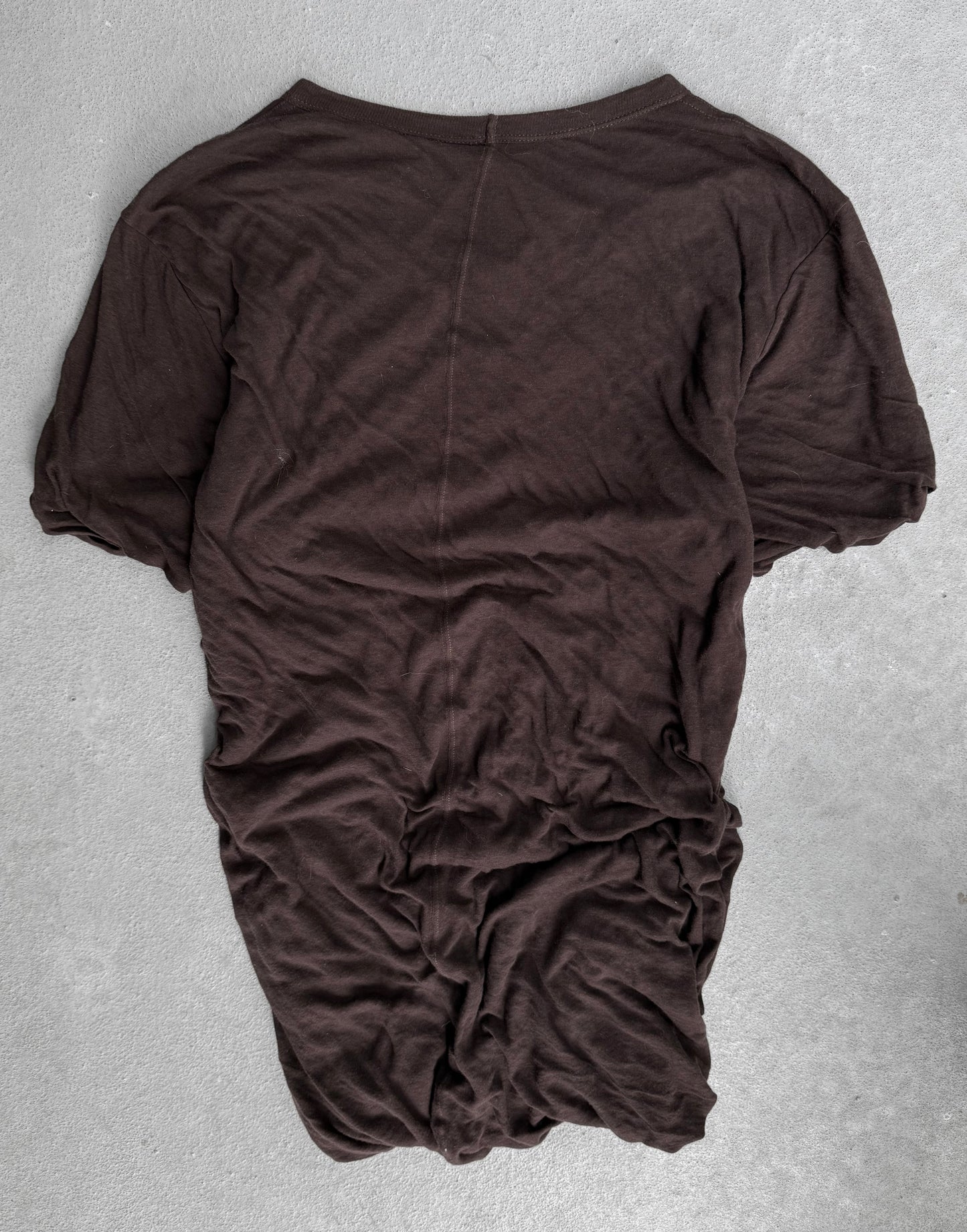 Rick Owens SS22 "FOGACHINE" Oxblood Double Layer T-shirt