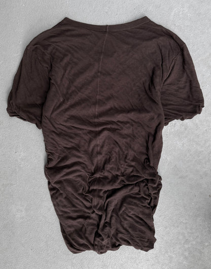 Rick Owens SS22 "FOGACHINE" Oxblood Double Layer T-shirt