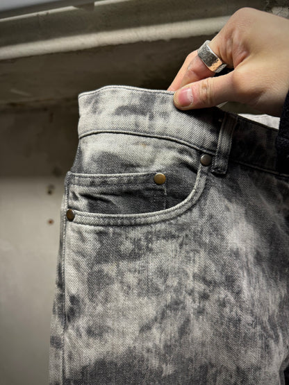 Maison Martin Margiela AW10 Grey Acid Wash Skinny Denim detail | DRIEW GARMENTS