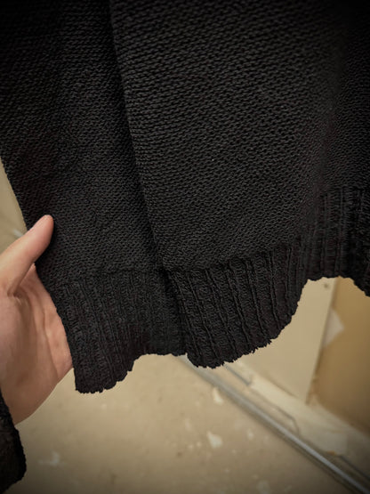 Carol Christian Poell ‘KM/2629-IN PENTASIR/10’ Seamless Round Neck Wool Knitted Sweater detail | DRIEW GARMENTS