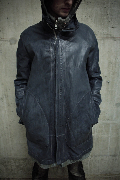 Carol Christian Poell 'LOM/2400 ROOLS-PTC/29' Reversible Object-dyed Kangaroo Leather Parachute Parka Jacket