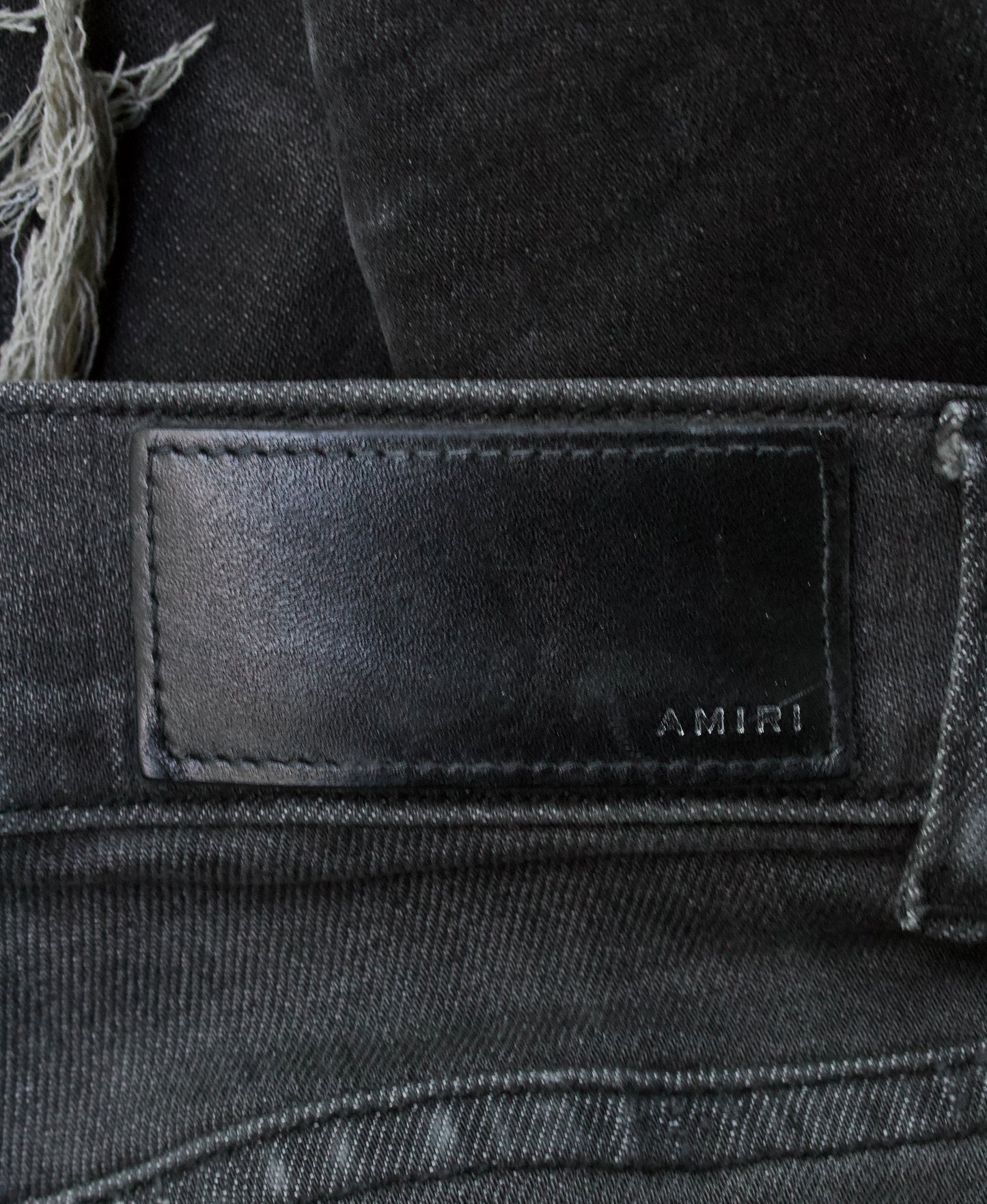 Amiri SS16 Maxfield MX 1 Leather Patch Jeans