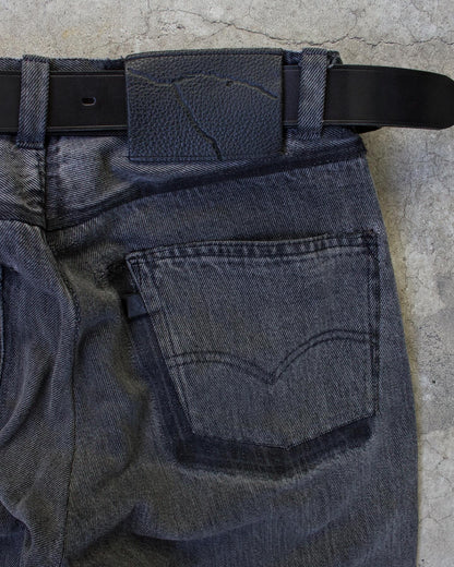 Unsound Rags 1/60 Charcoal Grey Reconstructed Denim