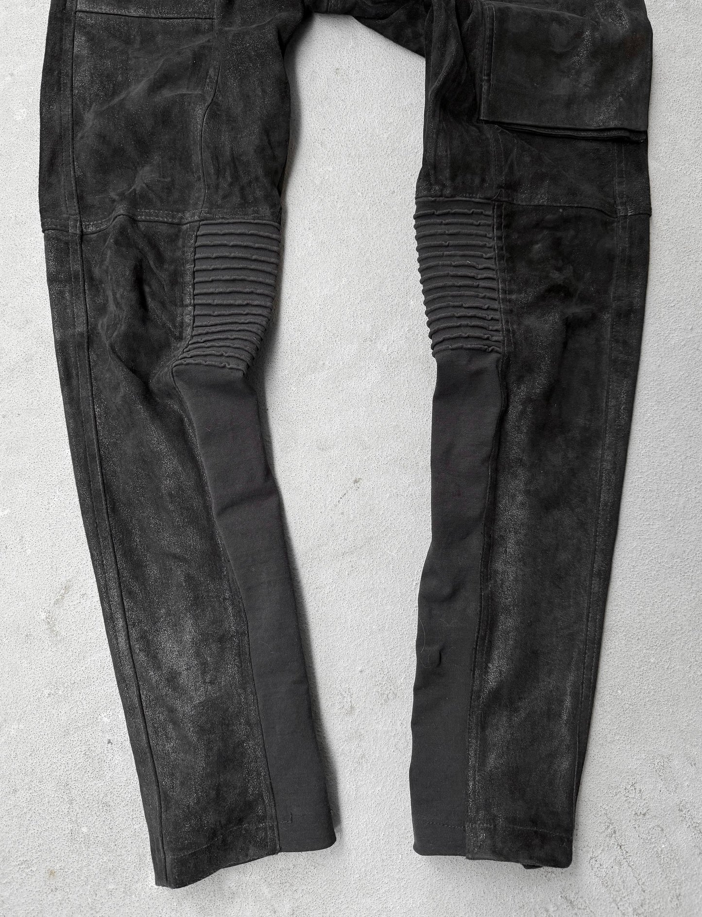 Rick Owens DRKSHDW SS15 “FAUN” Blistered Lambskin Leather Memphis Pants