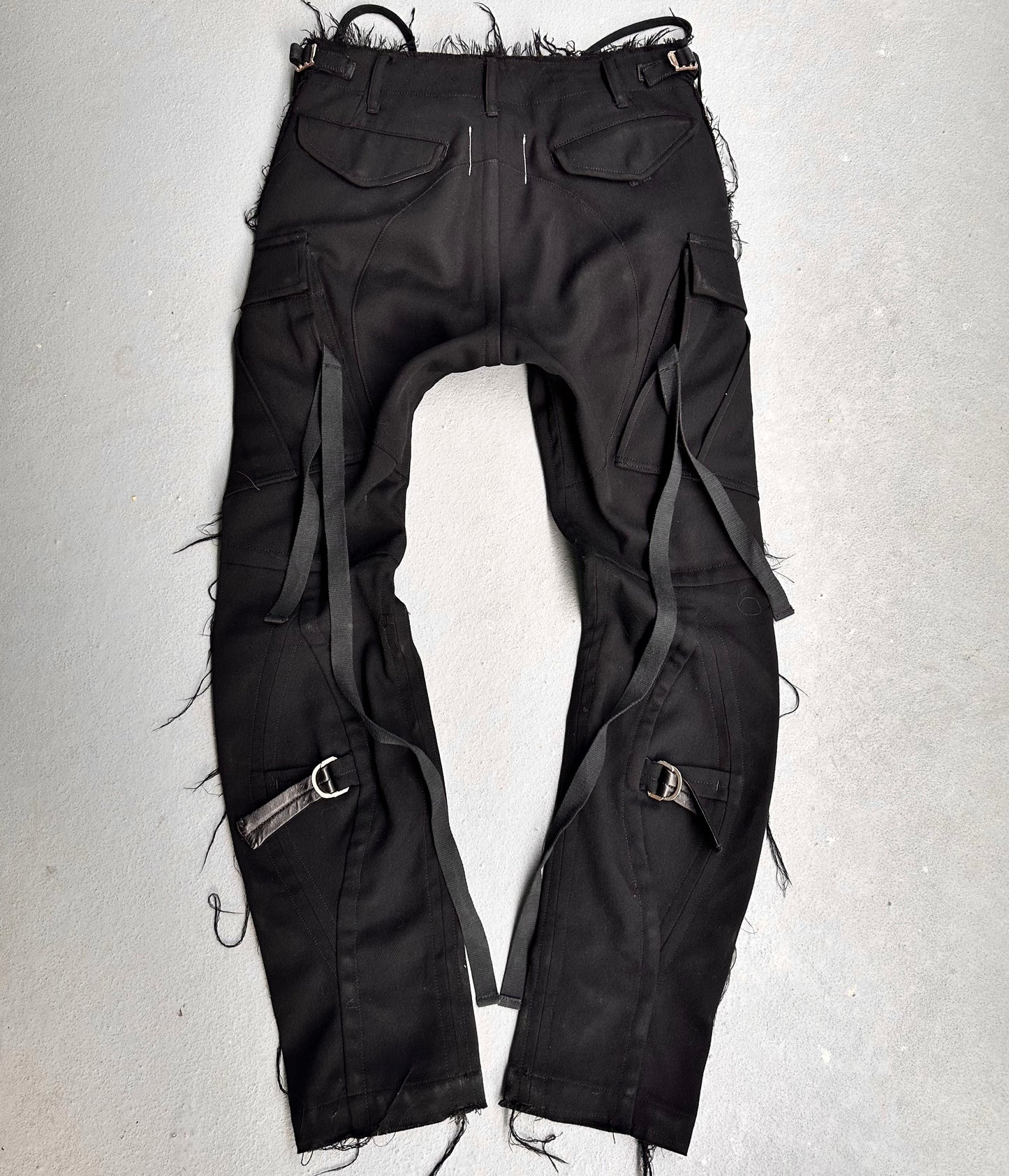 TakahiroMiyashita TheSoloist. AW15 Calf-trimmed Wool ‘Bondage’ Straps Cargo Pants