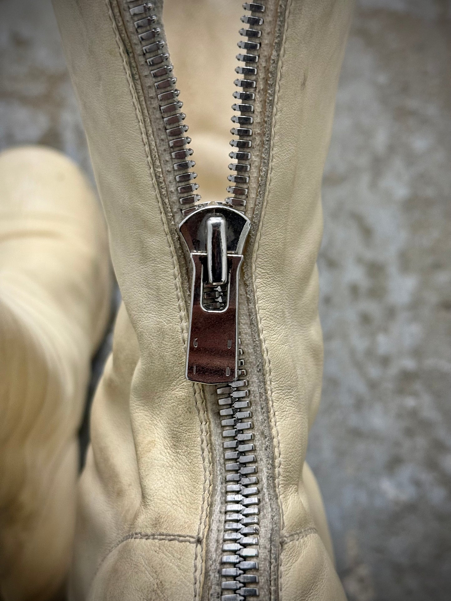 Other GUIDI 'B788Z' White Full-grain Horse Leather Back Zip Boots detail | DRIEW GARMENTS