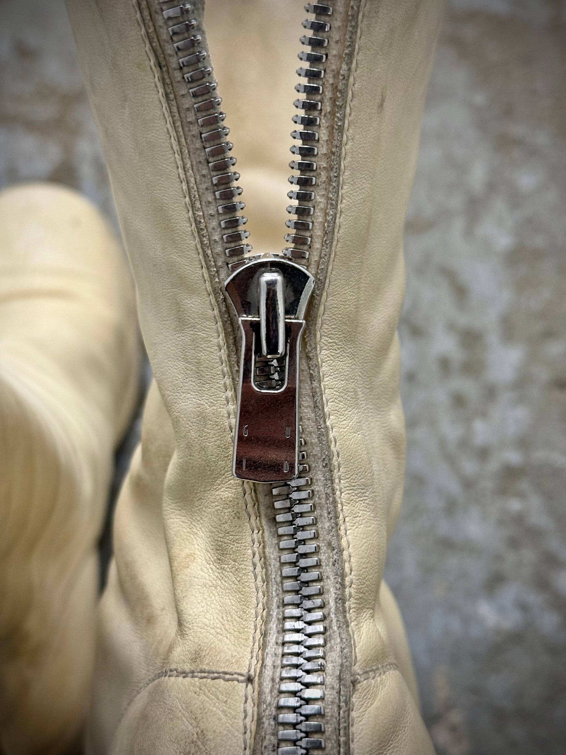 Other GUIDI 'B788Z' White Full-grain Horse Leather Back Zip Boots detail | DRIEW GARMENTS
